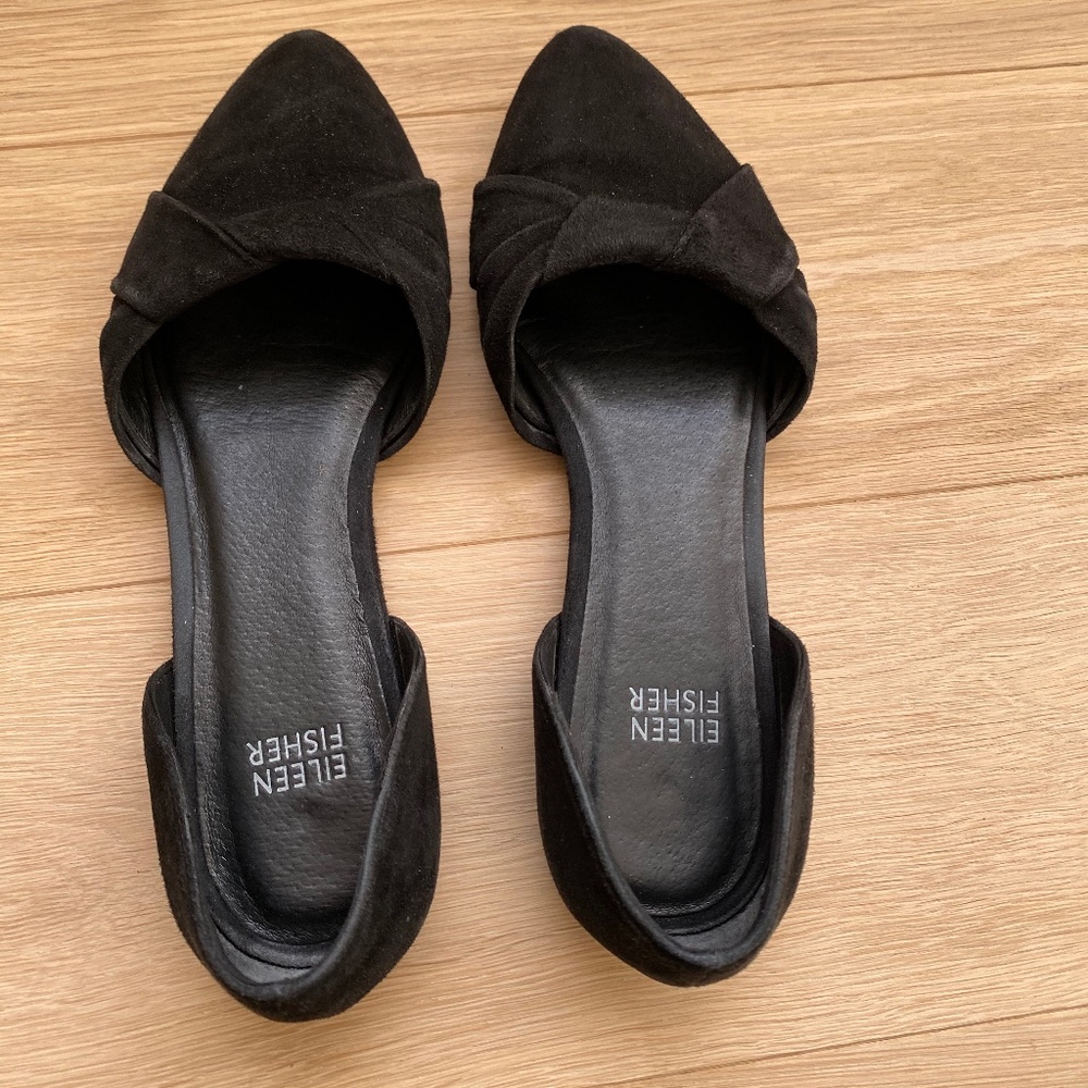 Eileen Fisher Fuller Suede D'Orsey Flats